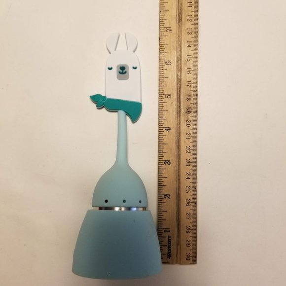 David's Tea Llama Silicone Tea Infuser, Teal Blue Green & White - Picture 2 of 6